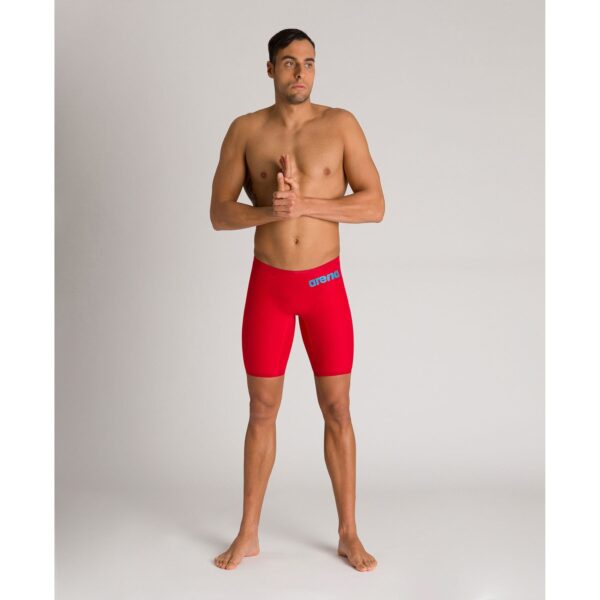 bañador arena hombre rojo y azul