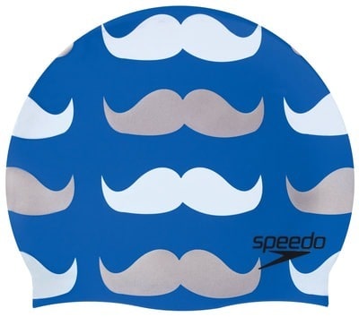Gorro Natación Speedo Moustache Azul